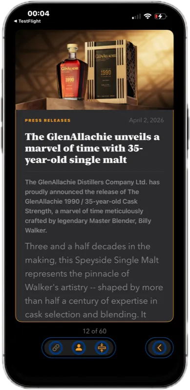 JourneyM8 whisky news article screen